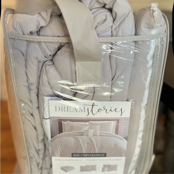🎉LAST PIECE🎉DREAM STORIES 10Pc Extra Soft Solid Comforter Set - Picture 10 of 12